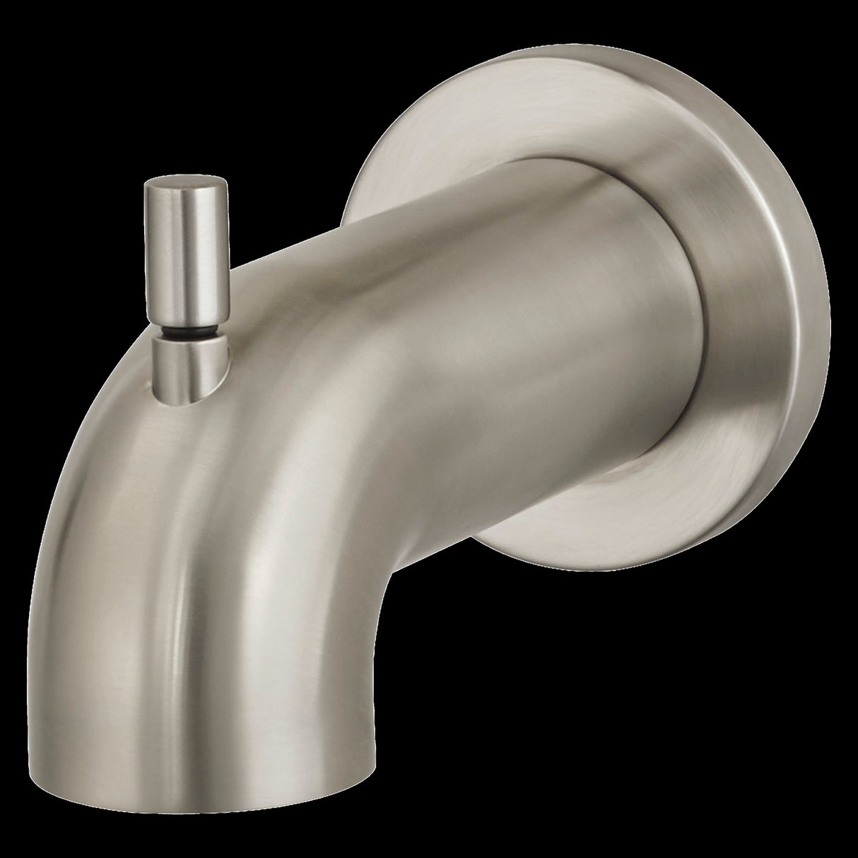 Quick Connect Tub Spout with Diverter in PVD Brushed Nickel