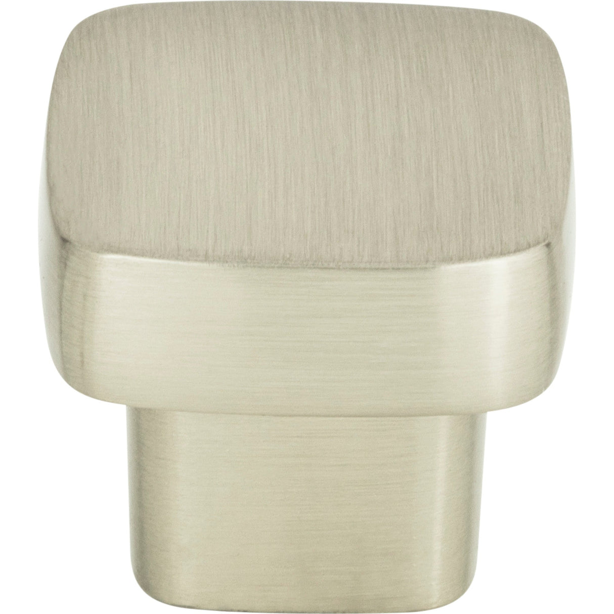 Atlas Homewares Chunky Square Knob Small 1 Inch Brushed Nickel