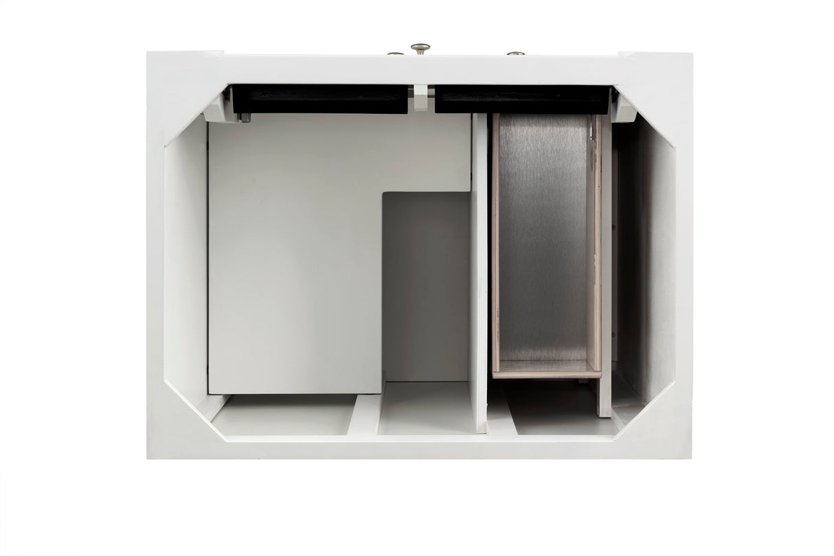 Bristol 30" Single Vanity Cabinet, Bright White
