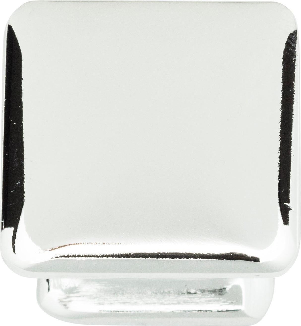 Atlas Homewares Alcott Square Knob 1 1/4 Inch Polished Chrome