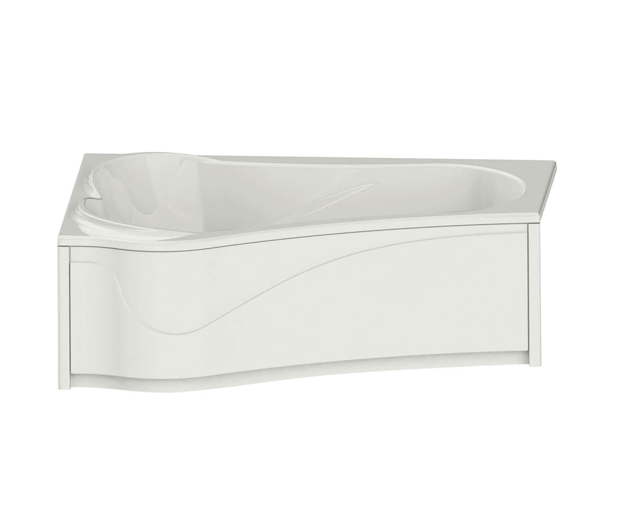 MAAX 105728-R-108-001 Murmur 6043 ASY Acrylic Drop-in Right-Hand Drain Aerosens Bathtub in White