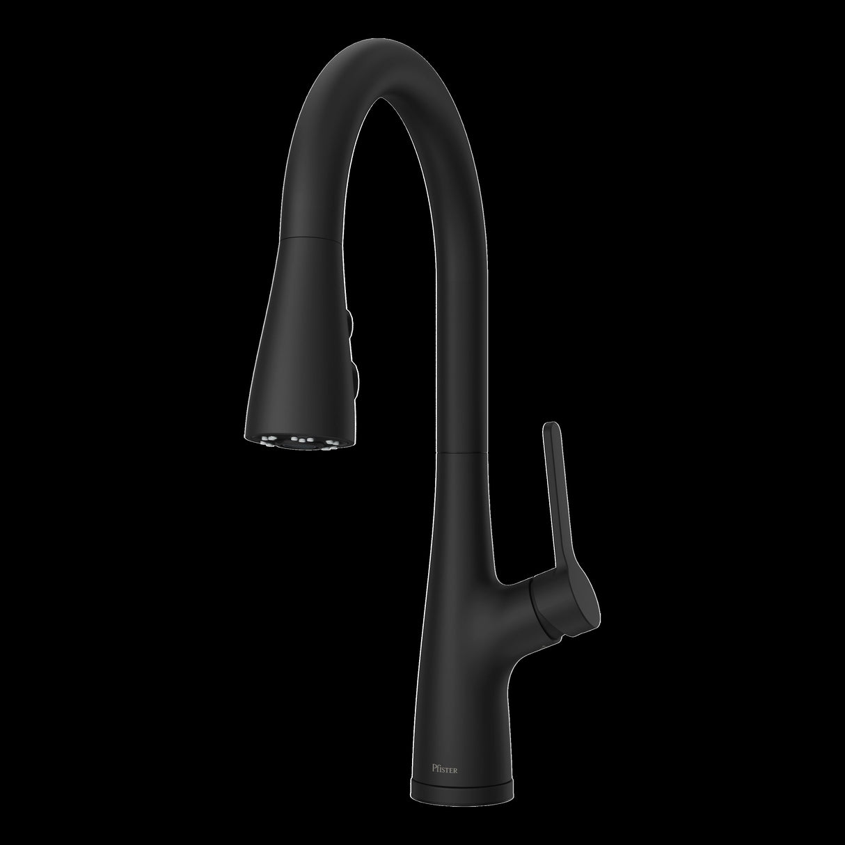 Neera Pull-Down Kitchen Faucet in Matte Black