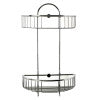 ALFI brand AB9534 Polished Chrome Wall Mounted Double Basket Shower Shelf Bathroom Accessory