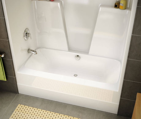 MAAX 140001-000-002-000 BG6034C AcrylX Alcove Center Drain One-Piece Tub Shower in White