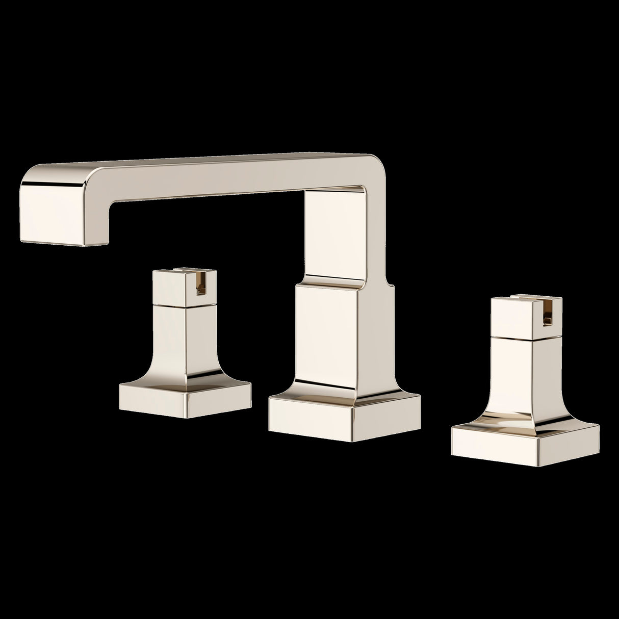 Verve 2-Handle Deck Mounted Roman Tub Trim without Handles in Polished Nickel