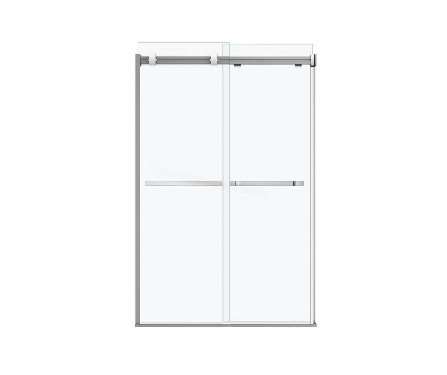 MAAX 136271-900-084-000 Duel 44-47 x 70 ½-74 in. 8 mm Bypass Shower Door for Alcove Installation with Clear glass in Chrome