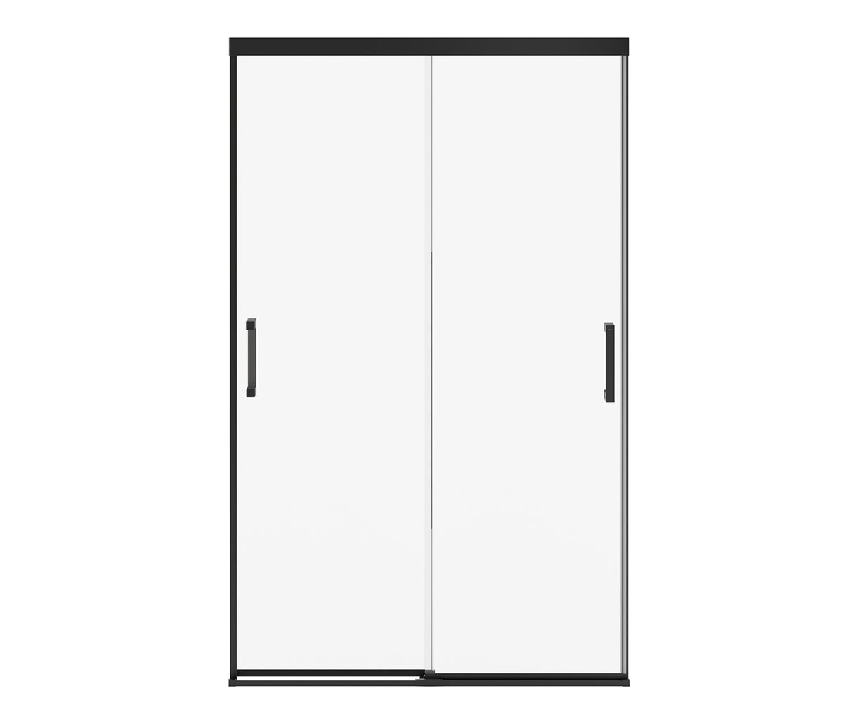 MAAX 135334-900-340-000 Incognito 76 44-47 x 76 in. 8mm Bypass Shower Door for Alcove Installation with Clear glass in Matte Black