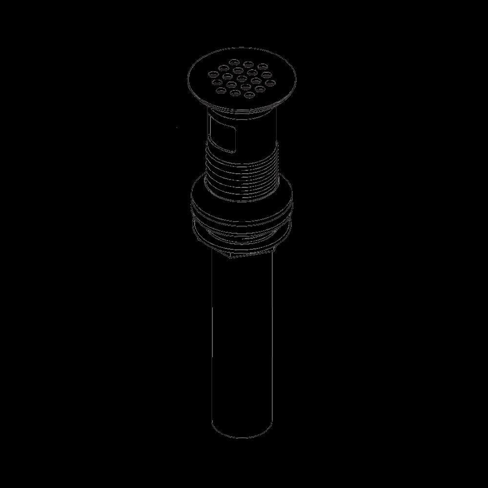 Grid Strainer with Overflow in Rustic Bronze