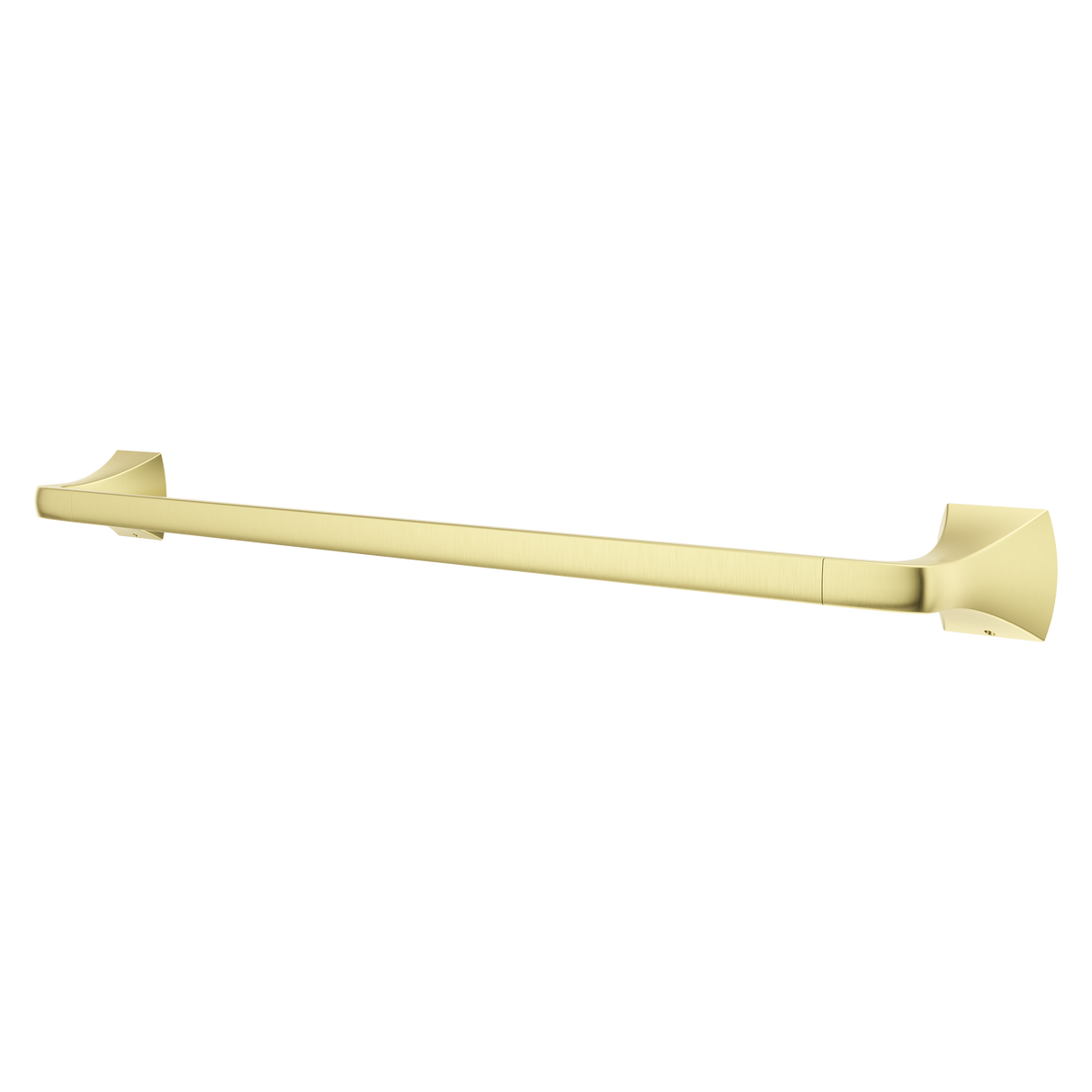 Soft Square 24 in. Towel Bar in Brushed Gold