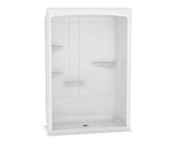 MAAX 105922-SRC-000-001 Camelia SHR-6034 Acrylic Alcove Center Drain Three-Piece Shower in White