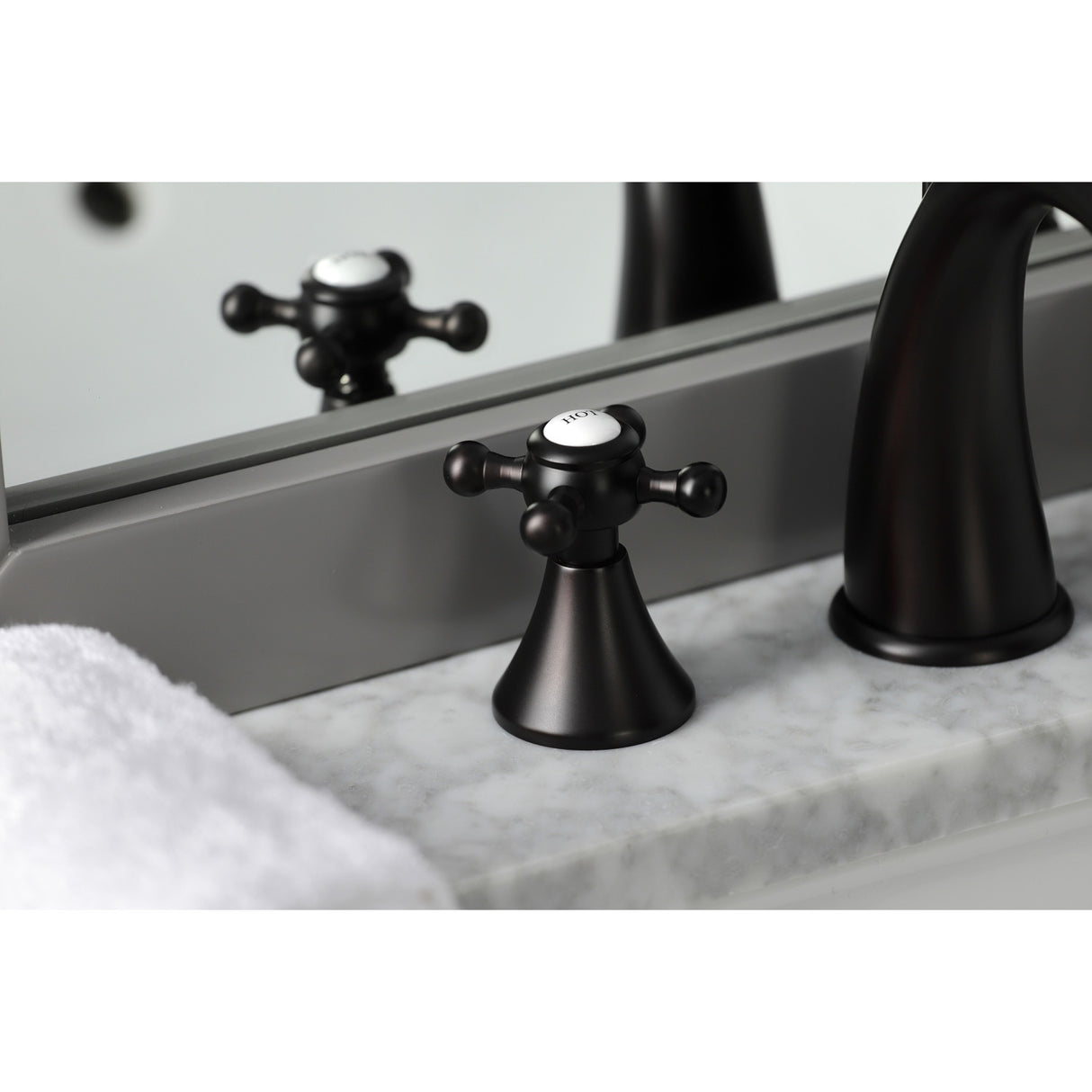 Kingston Brass KS2975BX 8 in. Widespread Bathroom Faucet, Oil Rubbed Bronze