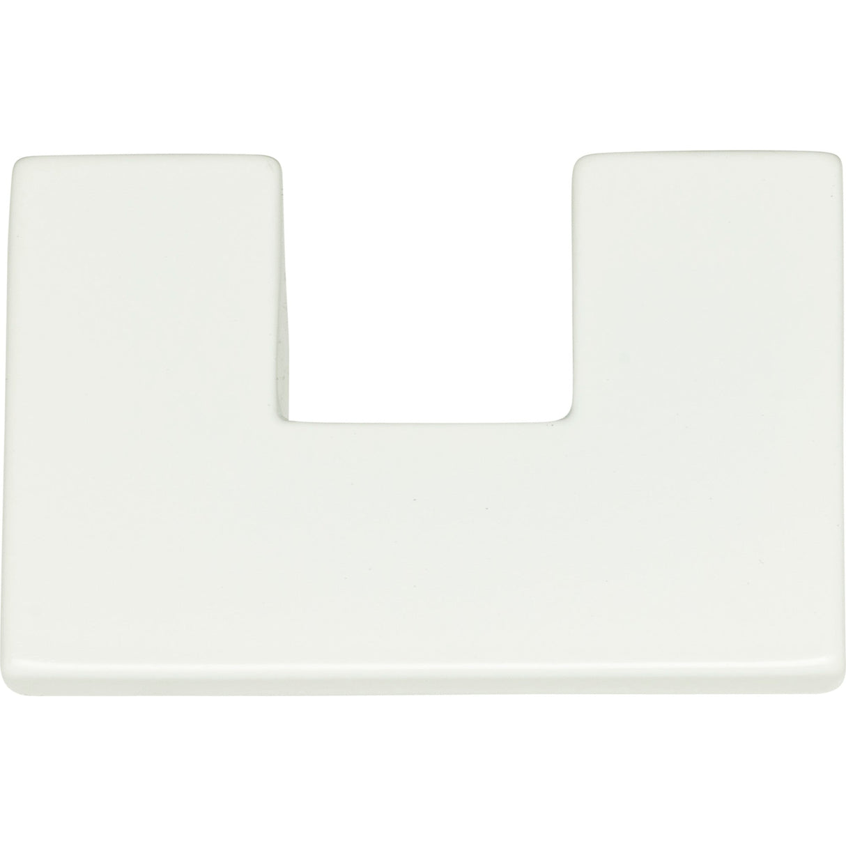 Atlas Homewares U Turn Knob 1 1/4 Inch (c-c) High White Gloss