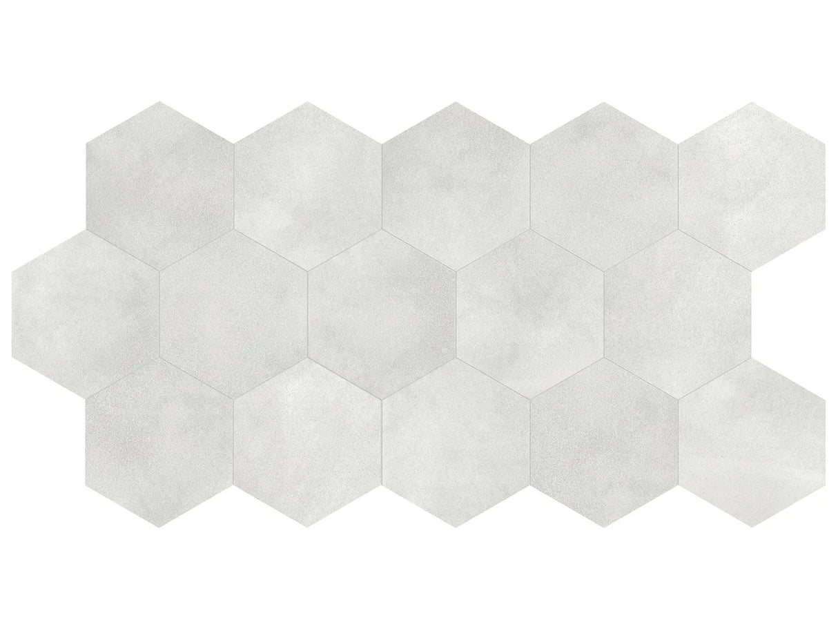 Anatolia Tile 8 In Hex Tapestri Denim 4500-0982-0 Hexagon Denim Hexagon 8.5x8.5 - premium natural stone mosaic tile from Anatolia Tile, available at PoshHaus showroom in Keene, NH