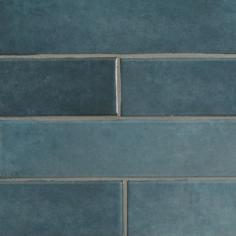 Renzo denim 3x12 glossy ceramic blue wall tile NRENDEN3X12 product shot multiple tiles angle view #Size_3"x12"