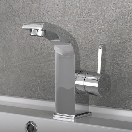 DAX Brass Single Handle Bathroom Faucet, Chrome DAX-8260-CR