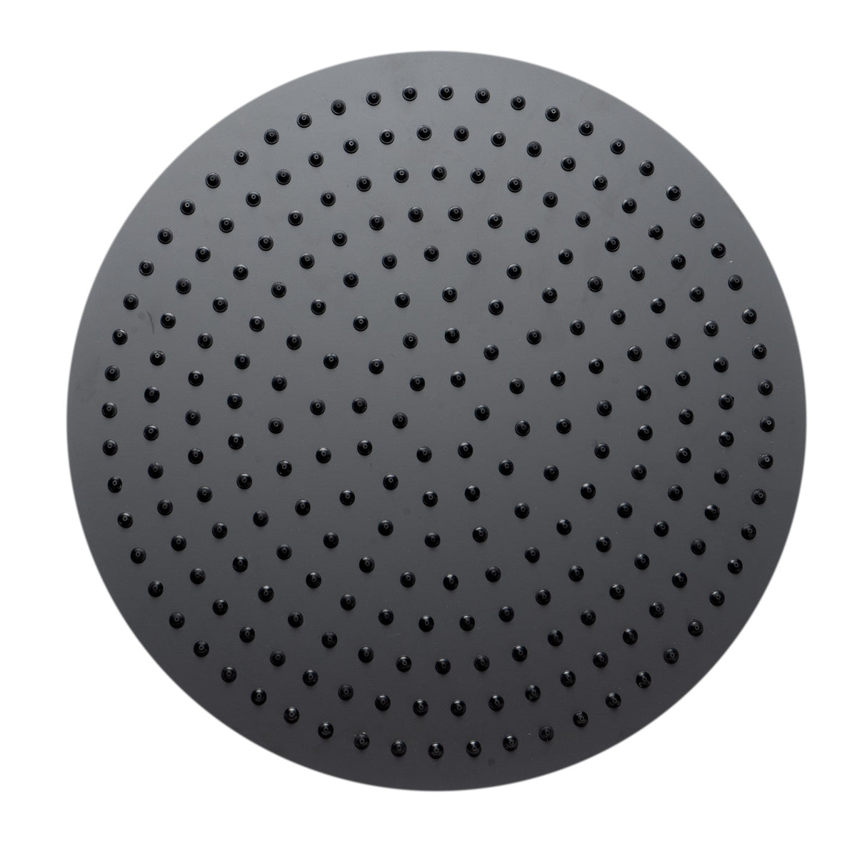 Matte Black Stainless Steel 16" Round Ultra-Thin Rain Shower Head