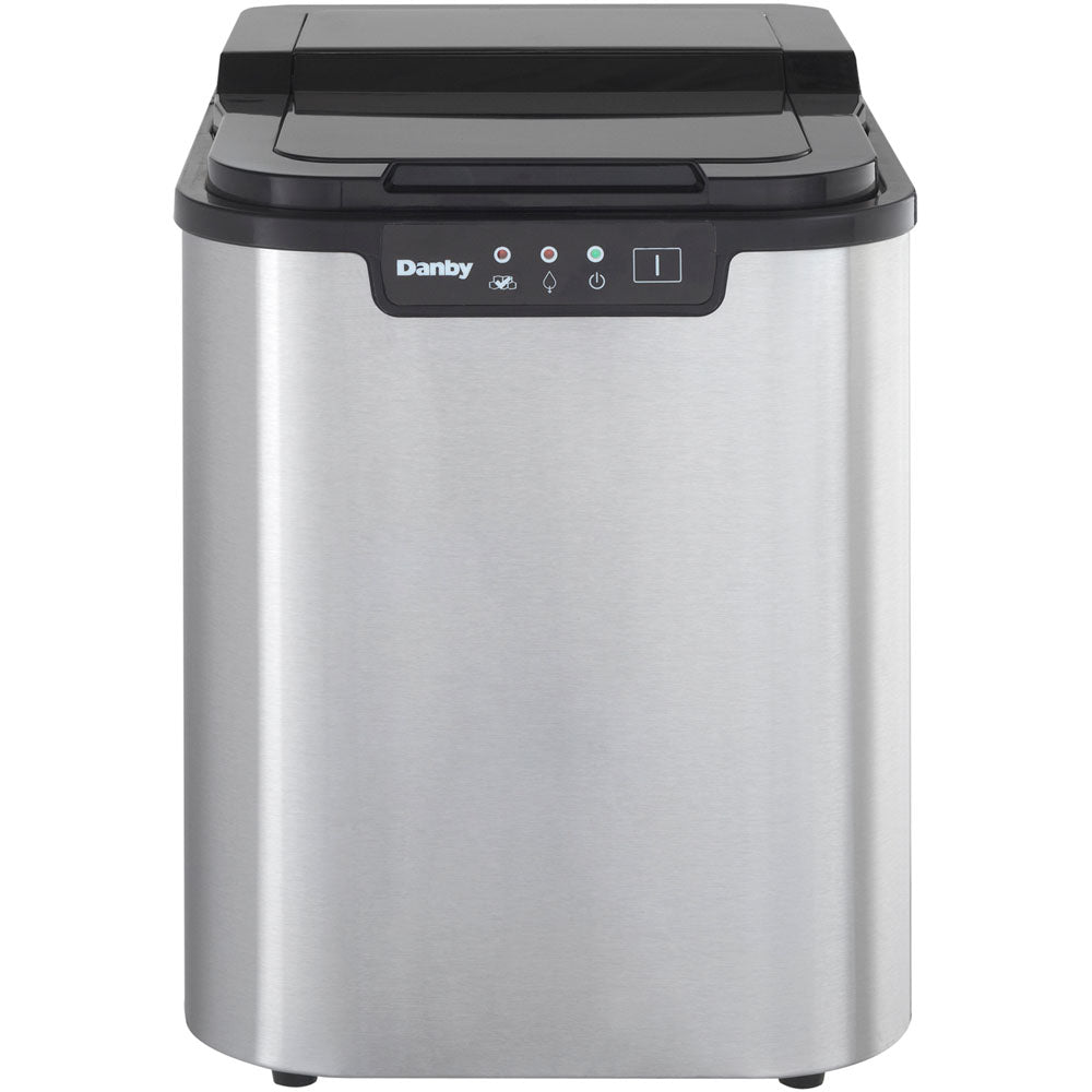Danby DIM2500SSDB Portable Ice Maker, LED Display, Stores Approximately 150 Ice Cubes
