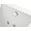 EAGO AM154ETL-R6 6 ft Acrylic White Rectangular Whirlpool Bathtub w Fixtures