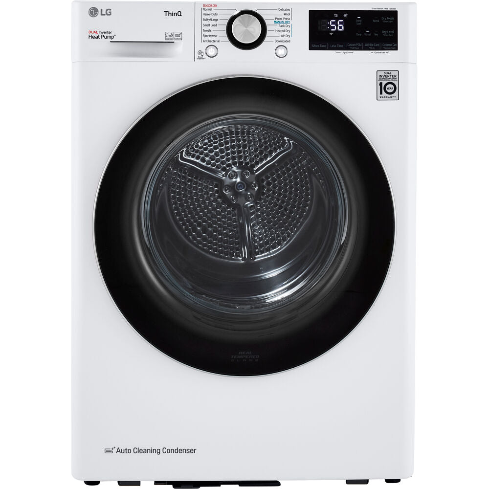 LG DLHC1455W 4.2 CF / 24" Compact Electric Dryer, ThinQ