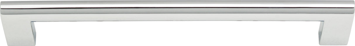 Atlas Homewares Round Rail Pull 7 9/16 Inch (c-c) Polished Chrome