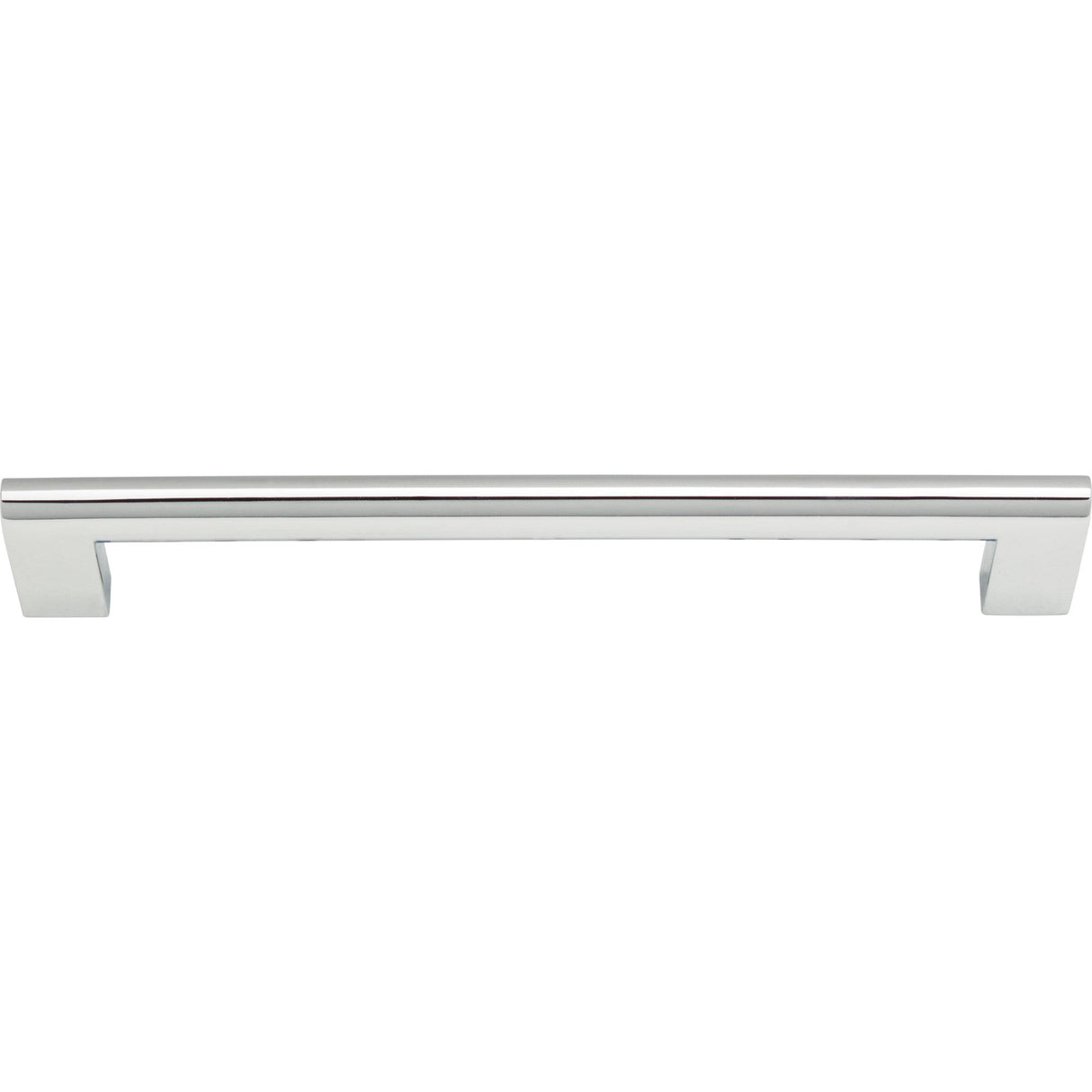 Atlas Homewares Round Rail Pull 7 9/16 Inch (c-c) Polished Chrome