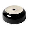 ALFI brand ABC908 Black & White 15" Round Above Mount Ceramic Sink