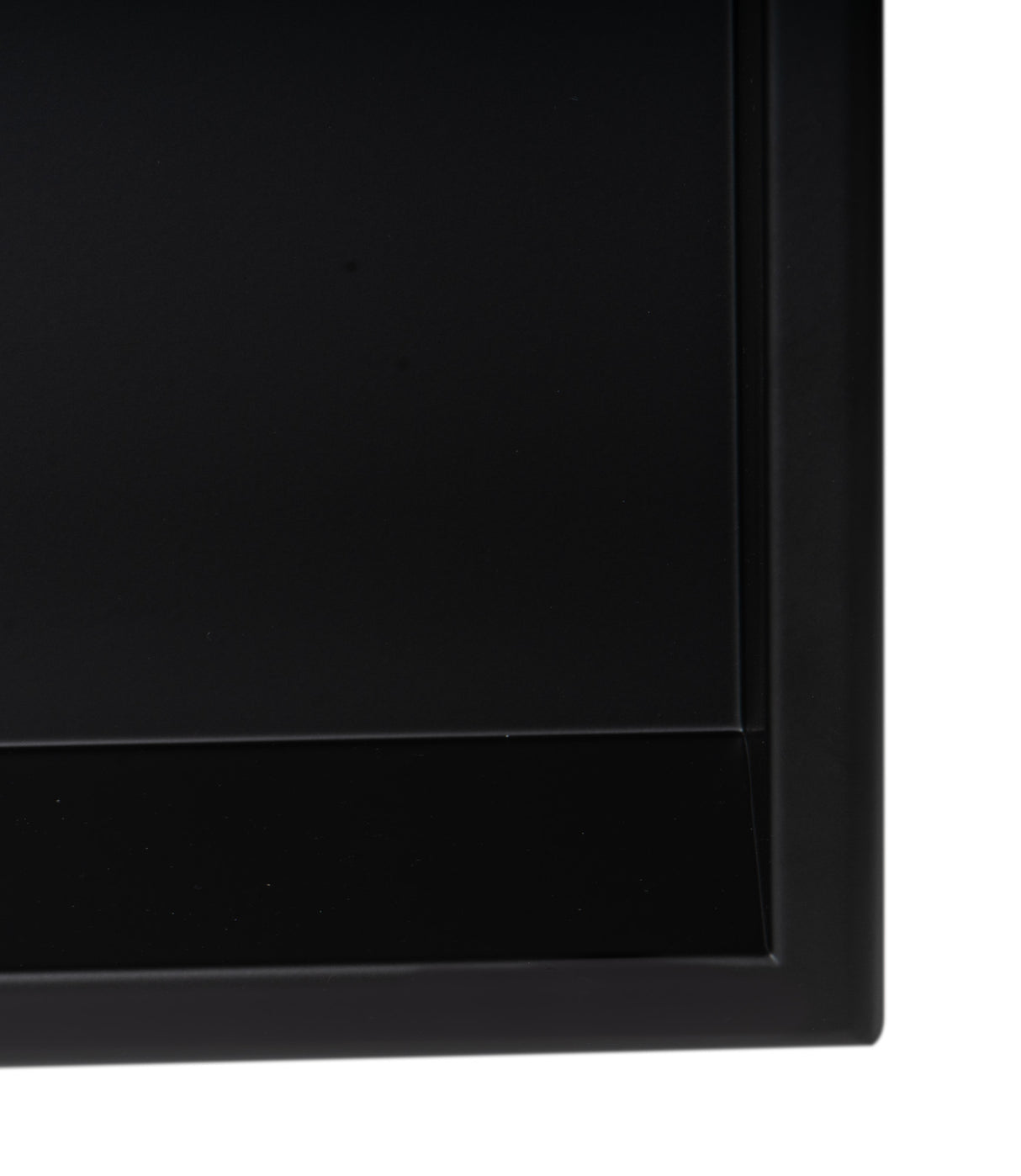 ALFI brand 24 x 12 Black Matte Stainless Steel Horizontal Single Shelf Bath Shower Niche