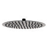 Matte Black Stainless Steel 12" Round Ultra-Thin Rain Shower Head