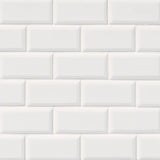 Retro Bianco 11.22"x11.47" Porcelain Mesh-Mounted Mosaic Tile 2"x4" SMOT-PT-RETBIA-2X4G product shot angle view