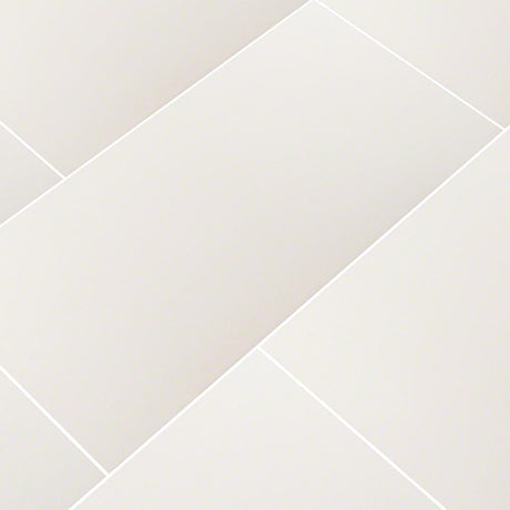 domino white polished porcelain floor and wall tile msi collection NWHI1224P product shot multiple tiles angle view #Size_12"x24"