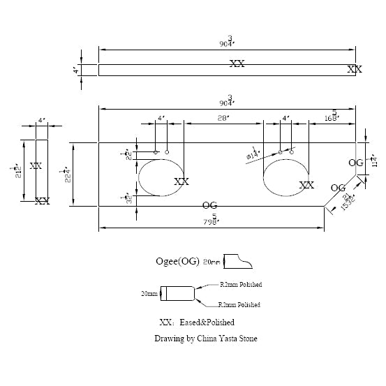 Custom Viatera Quartz Vanity top