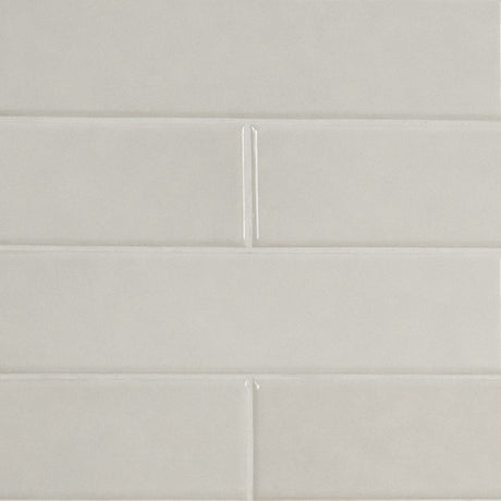 Renzo dove 3x12 glossy ceramic white wall tile NRENDOV3X12 product shot multiple tiles angle view #Size_3"x12"