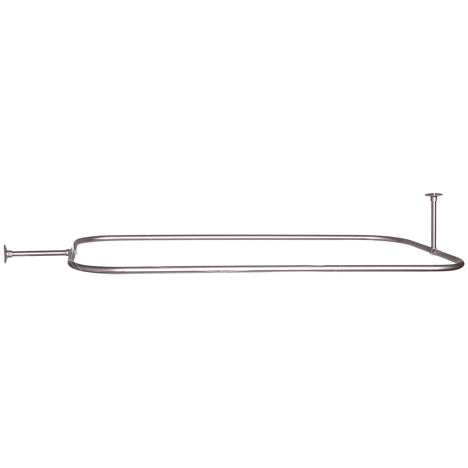 Bartlett 60" Cast Iron Roll Top Tub Kit-Brushed Nickel Accessories