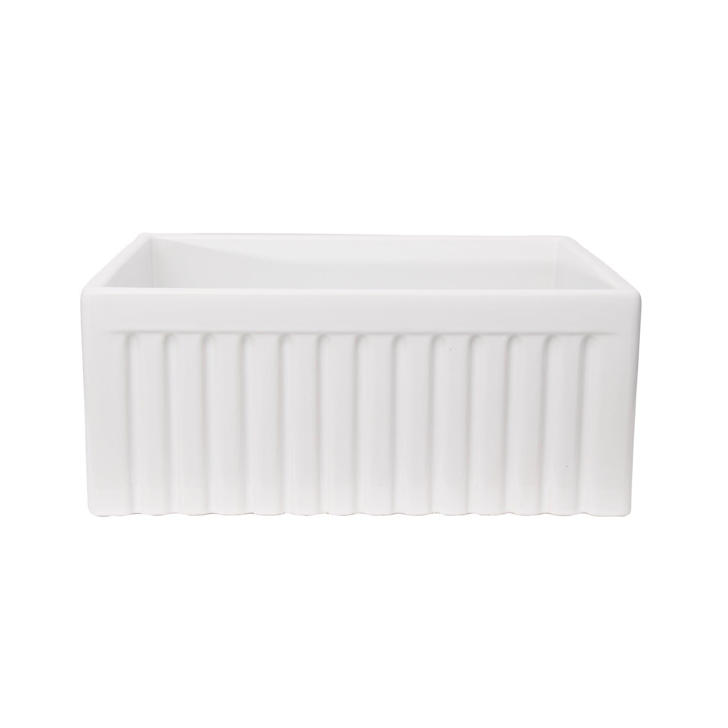 Carthage Fluted Single Bowl Apron-Front Sink