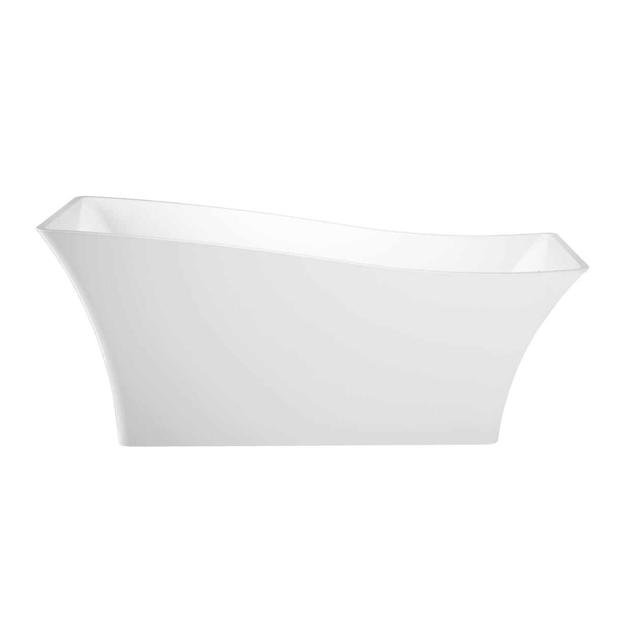 Melanie 68" Acrylic Slipper Tub with Integral Drain and Overflow