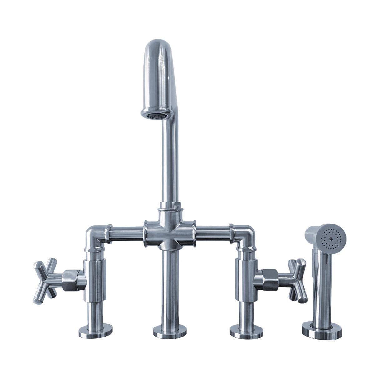Highland Kitchen Bridge Faucet with Sidespray