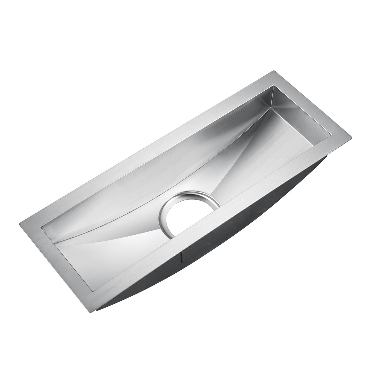 22" Vedette Curved Stainless Steel Prep Sink