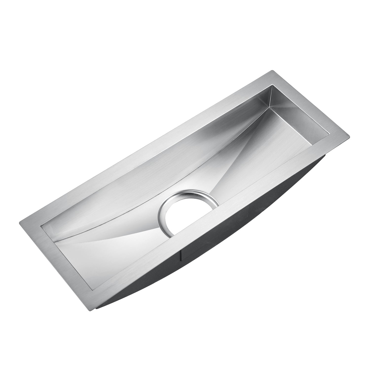22" Vedette Curved Stainless Steel Prep Sink