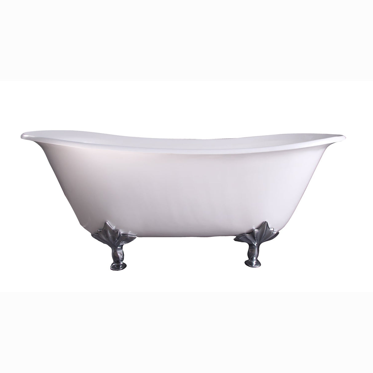 Maxmillian 67" Cast Iron Double Slipper Tub