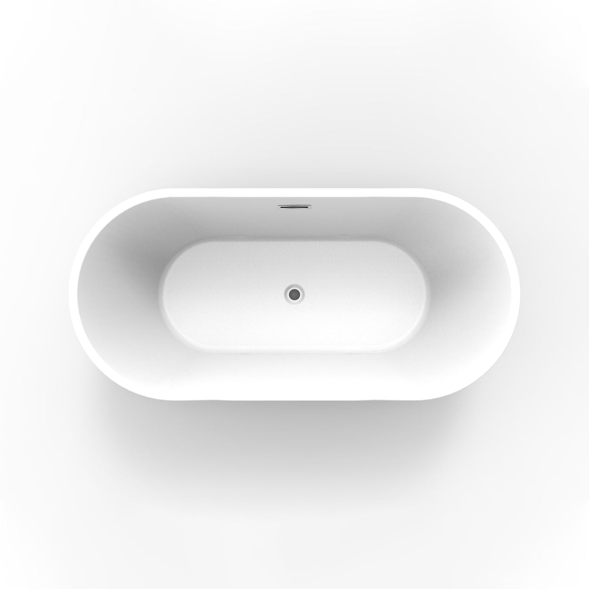 Oswald 59" Acrylic Tub with Integrated Drain and Overflow