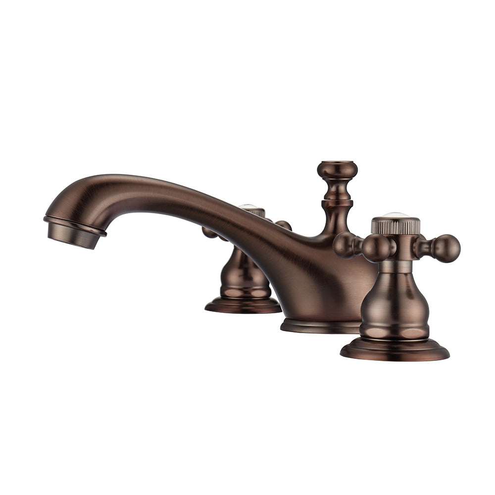 Marsala Widespread Lavatory Faucet with Button Cross Handles