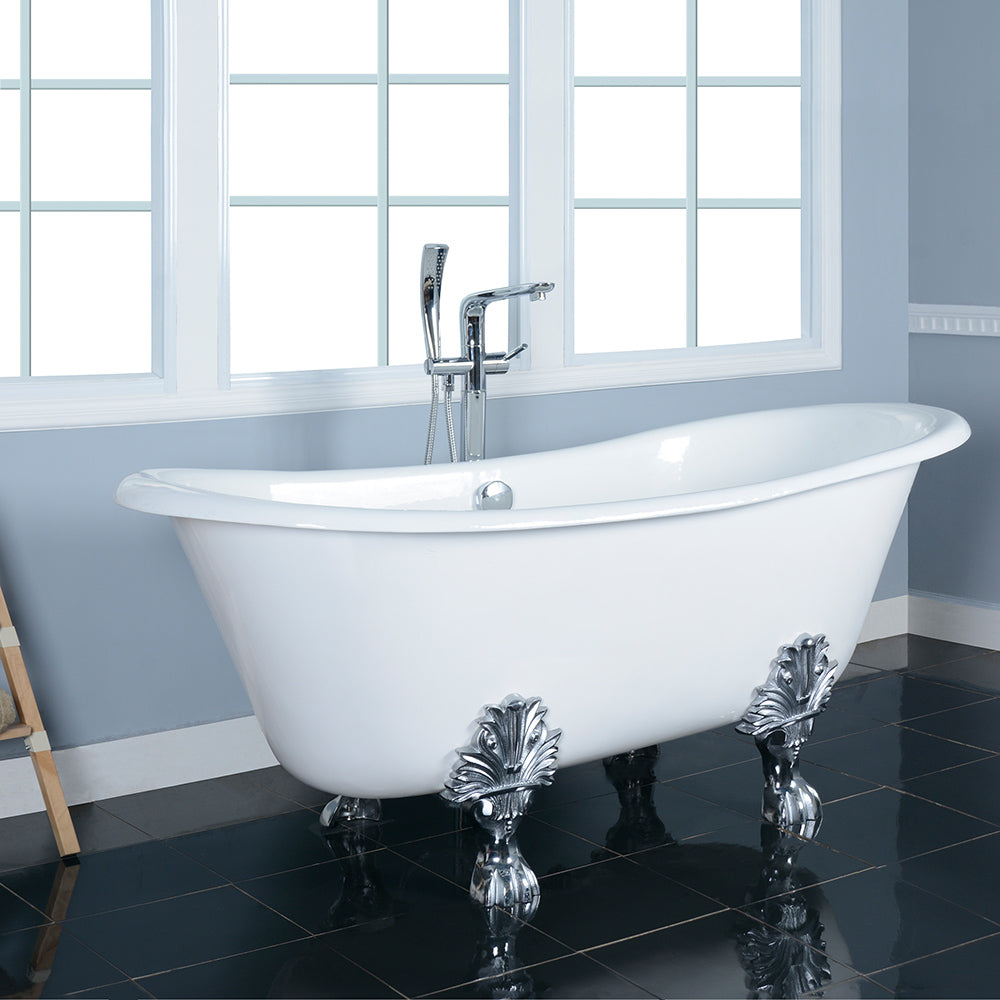 Markus 66" Cast Iron Double Slipper Tub