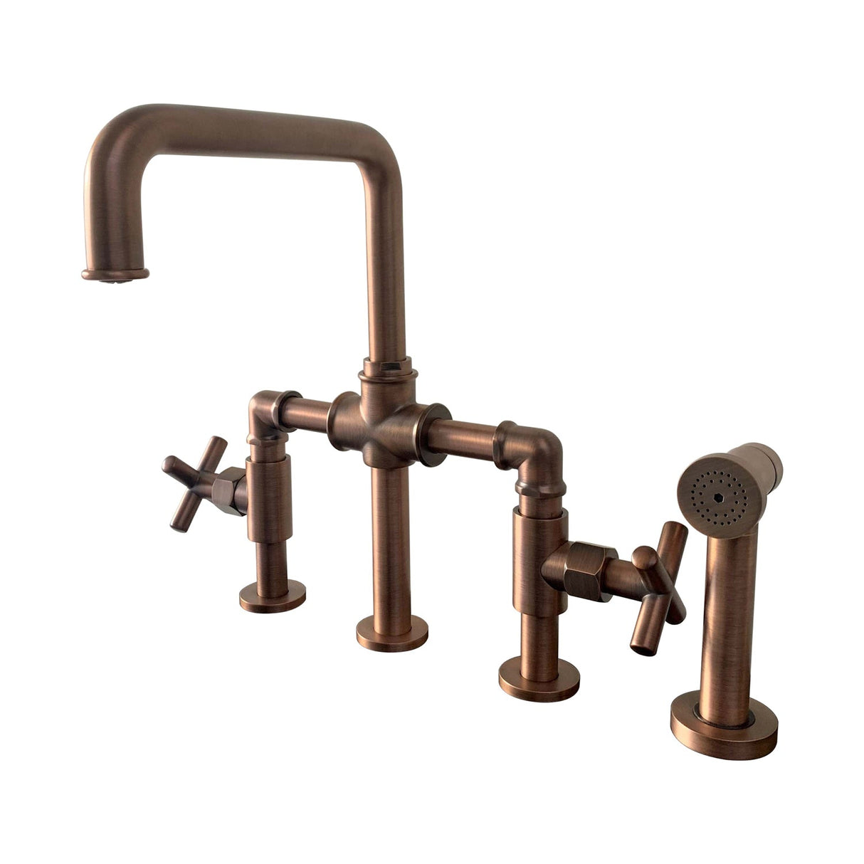 Highland Kitchen Bridge Faucet with Sidespray