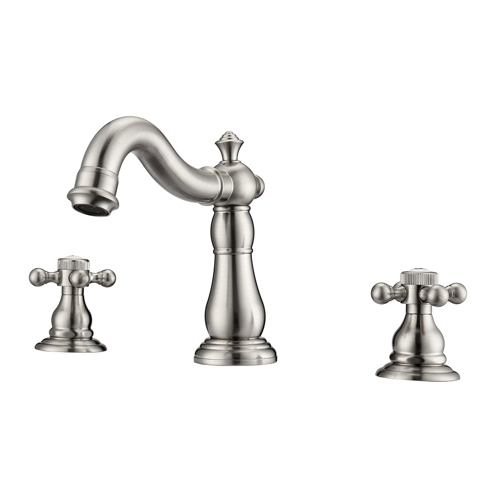 Aldora Widespread Lavatory Faucet with Button Cross Handles
