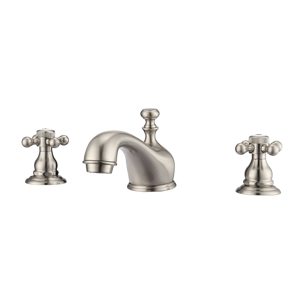 Marsala Widespread Lavatory Faucet with Button Cross Handles