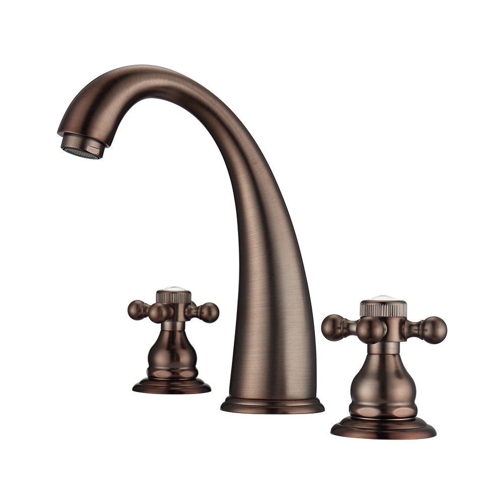Maddox Widespread Lavatory Faucet with Button Cross Handles