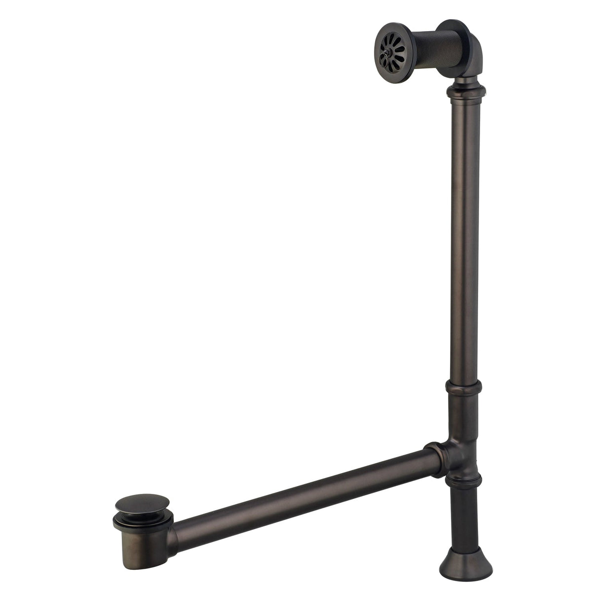 Pivoting Leg Tub Drain