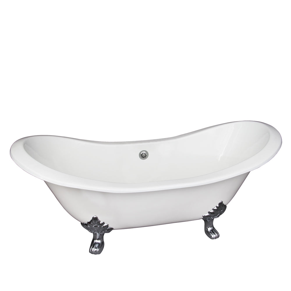 Macon 61" Cast Iron Double Slipper Tub