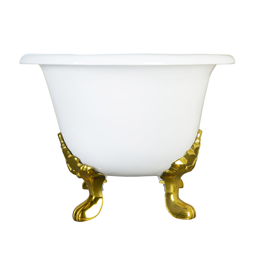 Dawson 61" Cast Iron Double Roll Top Tub