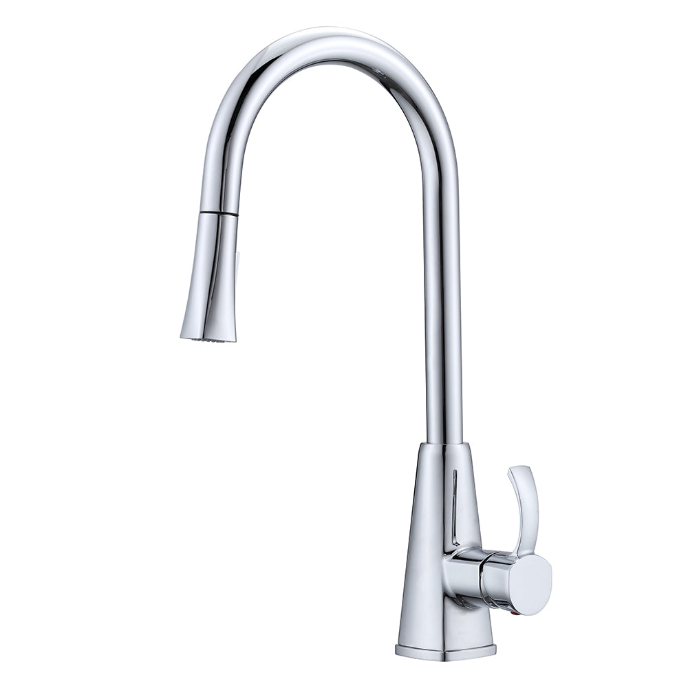 Christabel Single Handle Kitchen Faucet with Pull-Down Spray